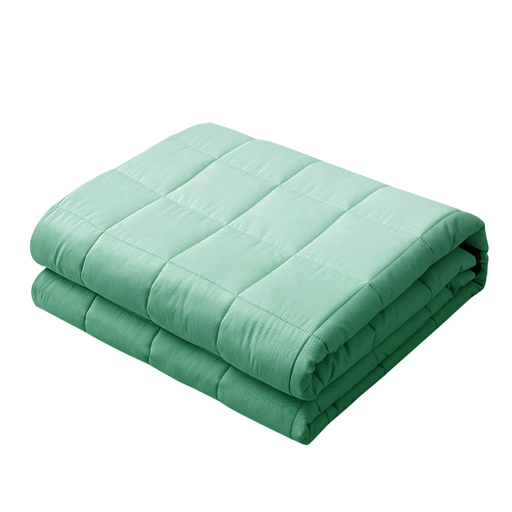 Giselle Weighted Blanket Kids 2.3KG Cooling Gravity Blankets Deep Relax Summer Aqua