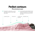 Giselle Weighted Blanket Kids 2.3KG Gravity Blankets Cooling Deep Relax Summer Pink