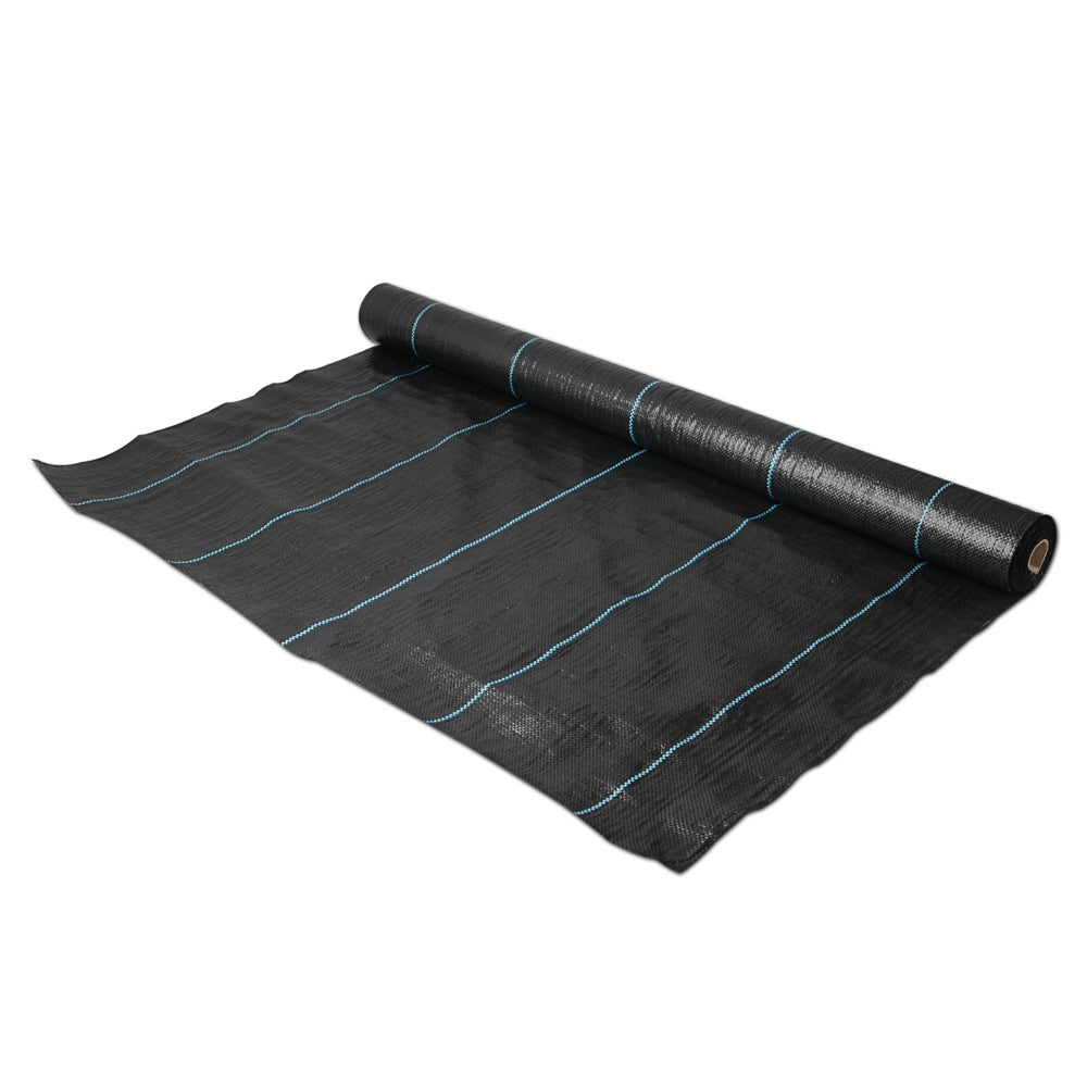 Instahut 0.915m x 50m Weedmat Weed Control Mat Woven Fabric Gardening Plant