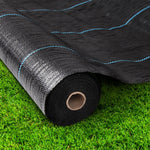 Instahut 1.83m X 100m Weedmat Weed Control Mat Woven Fabric Gardening Plant PE 