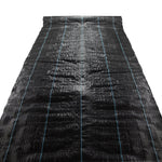 Instahut 3.66m x 50m Weedmat Weed Control Mat Woven Fabric Gardening Plant PE