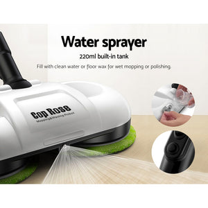 Cop Rose Electric Spin Mop Wireless Floor Cleaner Sweeper Washer Polisher Clean