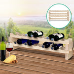 Artiss 20 Bottle Timber Wine Rack