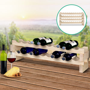 Artiss 20 Bottle Timber Wine Rack