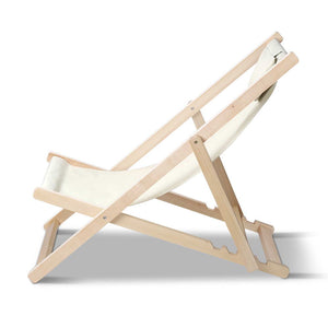 Artiss Fodable Beach Sling Chair - Sand