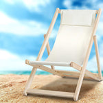 Artiss Fodable Beach Sling Chair - Sand