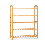 Artiss 5-Tier Bamboo Shoe Rack Organiser Storage Shelf Stand Shelves