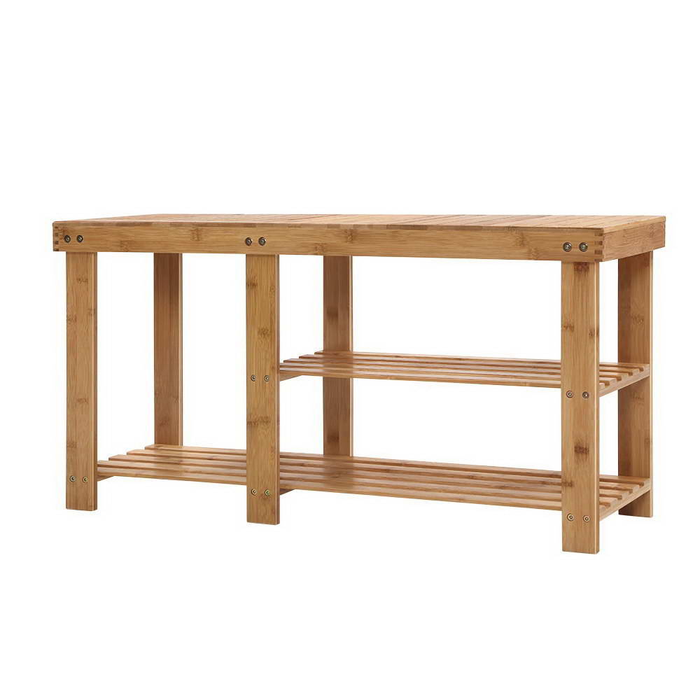 Artiss Bamboo Shoe Rack Bench