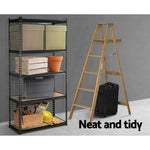 Giantz 5 Tier Shelving Unit - Chacoal