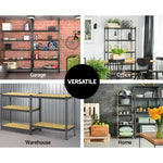 Giantz 5 Tier Shelving Unit - Chacoal