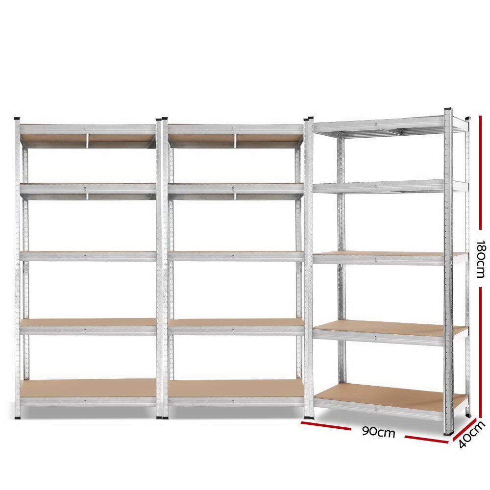 Giantz 3x0.9M Warehouse Shelving Racking Storage Garage Steel Metal Shelves Rack