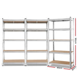 Giantz 3x0.9M Warehouse Shelving Racking Storage Garage Steel Metal Shelves Rack