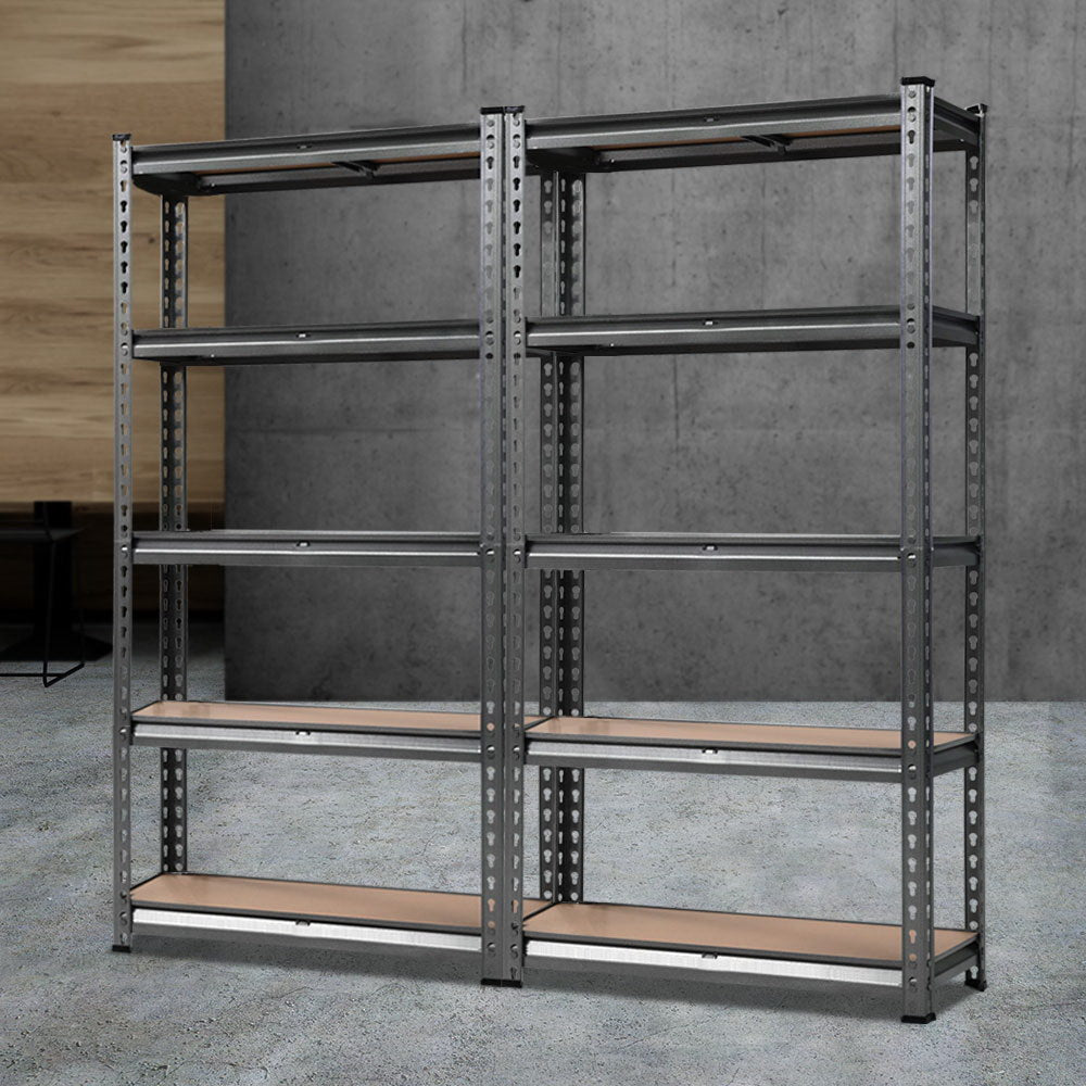 Giantz 2x0.7M Steel Warehouse Racking Rack Shelving Storage Garage Shelves Shelf