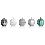 JingleJollys 50pcs Christmas Baubles Decorations Xmas Tree Ornament Party Silver