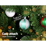 JingleJollys 50pcs Christmas Baubles Decorations Xmas Tree Ornament Party Silver