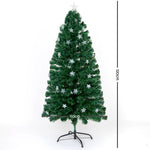 Jingle Jollys 1.2M 4FT LED Christmas Tree Xmas Optic Fiber Multi Colour Lights