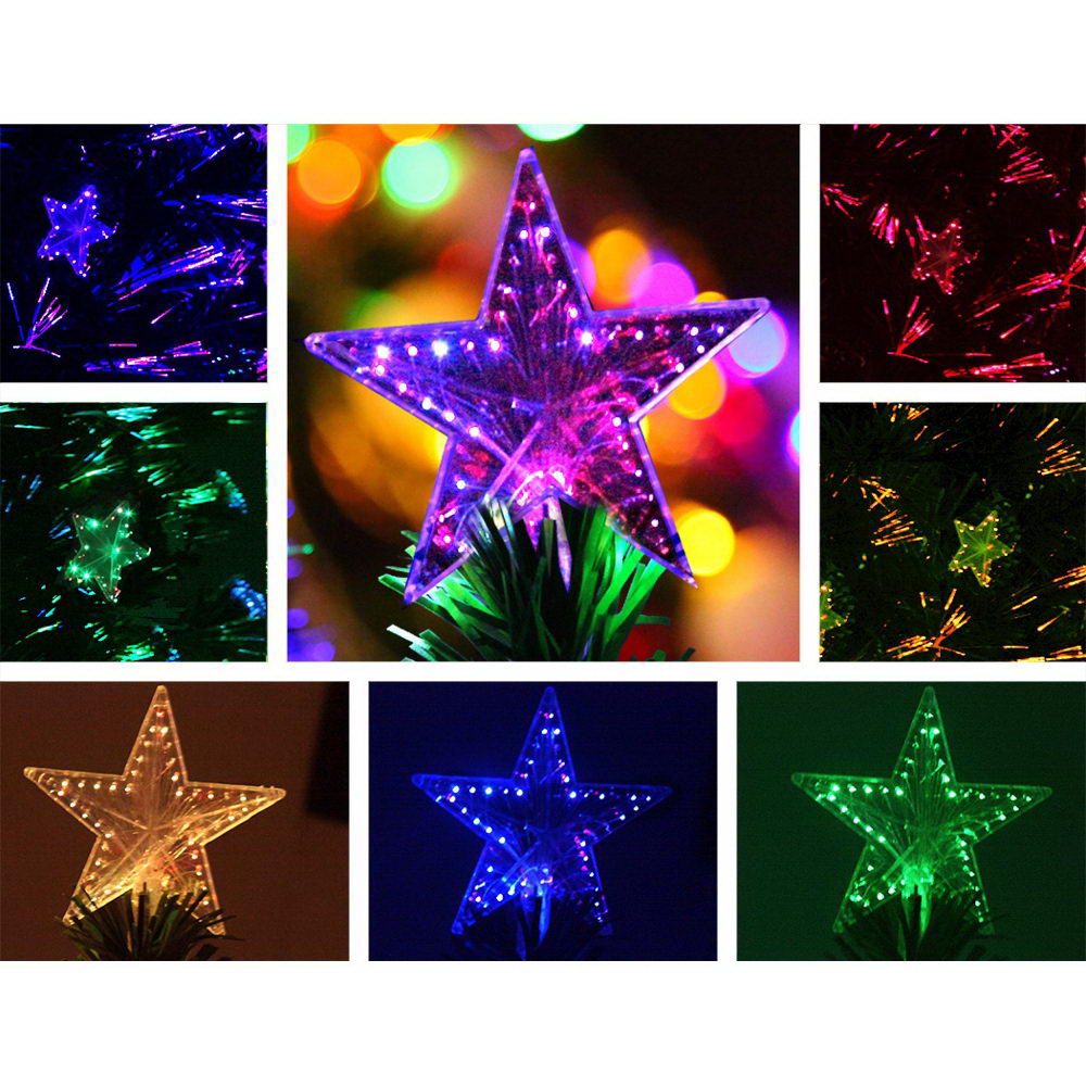 Jingle Jollys 1.5M 5FT LED Christmas Tree Xmas Optic Fiber Multi Colour Lights