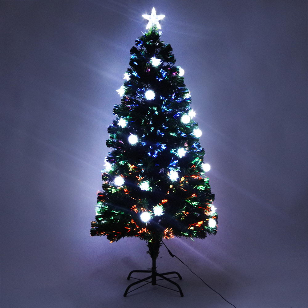 Jingle Jollys 1.5M 5FT LED Christmas Tree Optic Fiber Xmas Multi Colour Lights