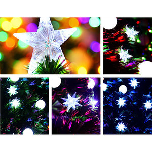 Jingle Jollys 1.5M 5FT LED Christmas Tree Optic Fiber Xmas Multi Colour Lights