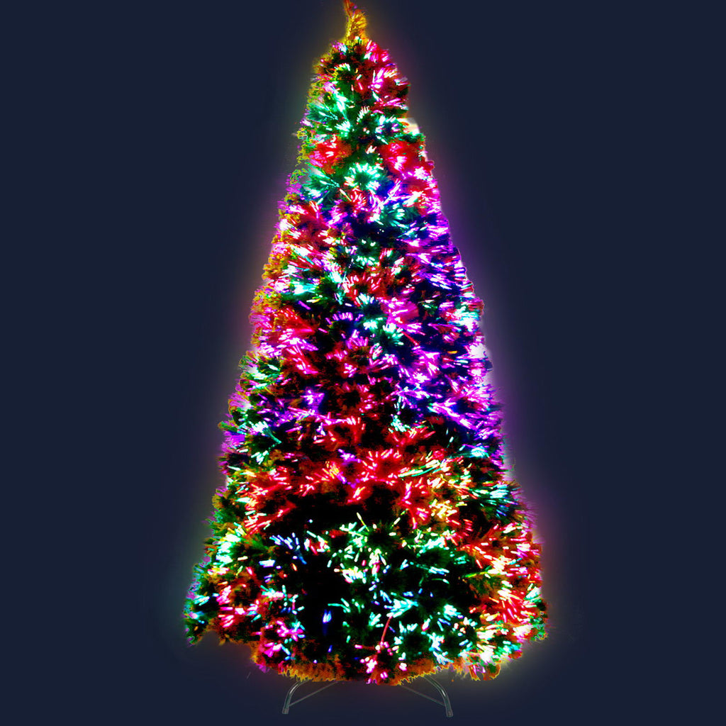 Jingle Jollys 1.8M 6FT LED Christmas Tree Optic Fiber Xmas Multi Colour Lights