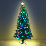 Jingle Jollys 1.8M 6FT LED Christmas Tree Xmas Optic Fiber Multi Colour Lights