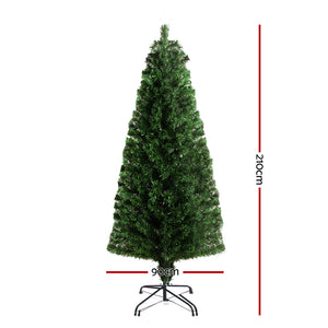 Jingle Jollys 1.8M 6FT LED Christmas Tree Xmas Optic Fiber Multi Colour Lights