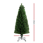 Jingle Jollys 2.1M 7FT LED Christmas Tree Xmas Optic Fiber Multi Colour Lights