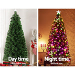 Jingle Jollys 1.8M 6FT LED Christmas Tree Xmas Optic Fiber Multi Colour Lights