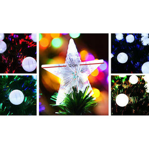 Jingle Jollys 2.1M 7FT LED Christmas Tree Xmas Optic Fiber Multi Colour Lights