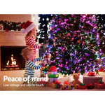 Jingle Jollys 2.4M 8FT LED Christmas Tree Xmas Optic Fiber Multi Colour Lights