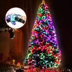 Jingle Jollys 2.4M LED Christmas Tree Xmas Multi Colour Lights Fibre Optic Decorations 8FT Bonus Bag