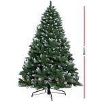 Jingle Jollys 6FT Christmas Snow Tree - Green