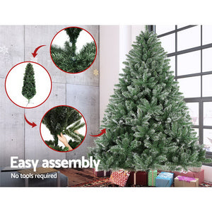 Jingle Jollys 7FT Snow Tips Christmas Tree