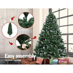 Jingle Jollys 2.1M 7FT Christmas Tree Xmas Decorations Snowy Home Decor 1000 Tips Bonus Bag