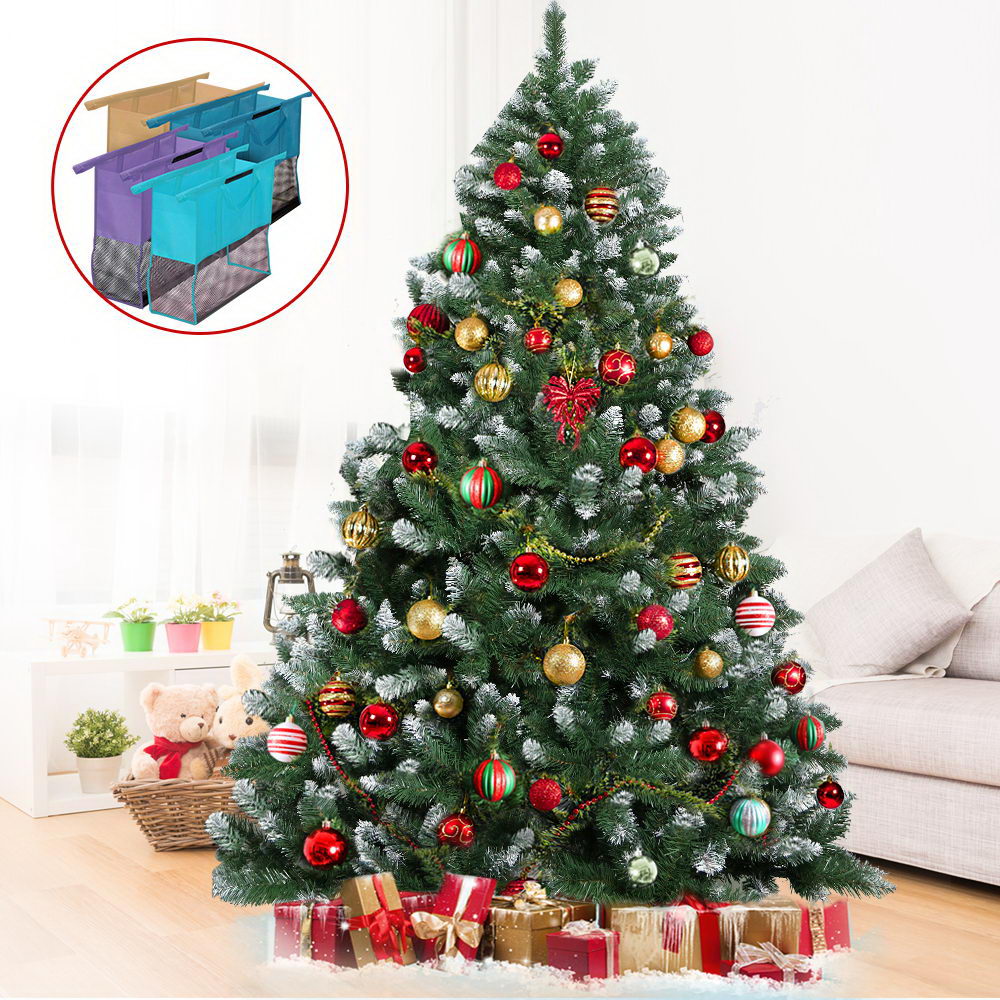 Jingle Jollys 2.1M 7FT Christmas Tree Xmas Decorations Snowy Home Decor 1000 Tips Bonus Bag