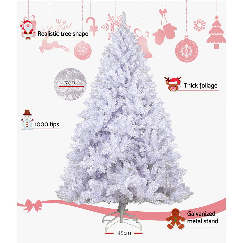 Jingle Jollys 7FT Christmas Tree - White