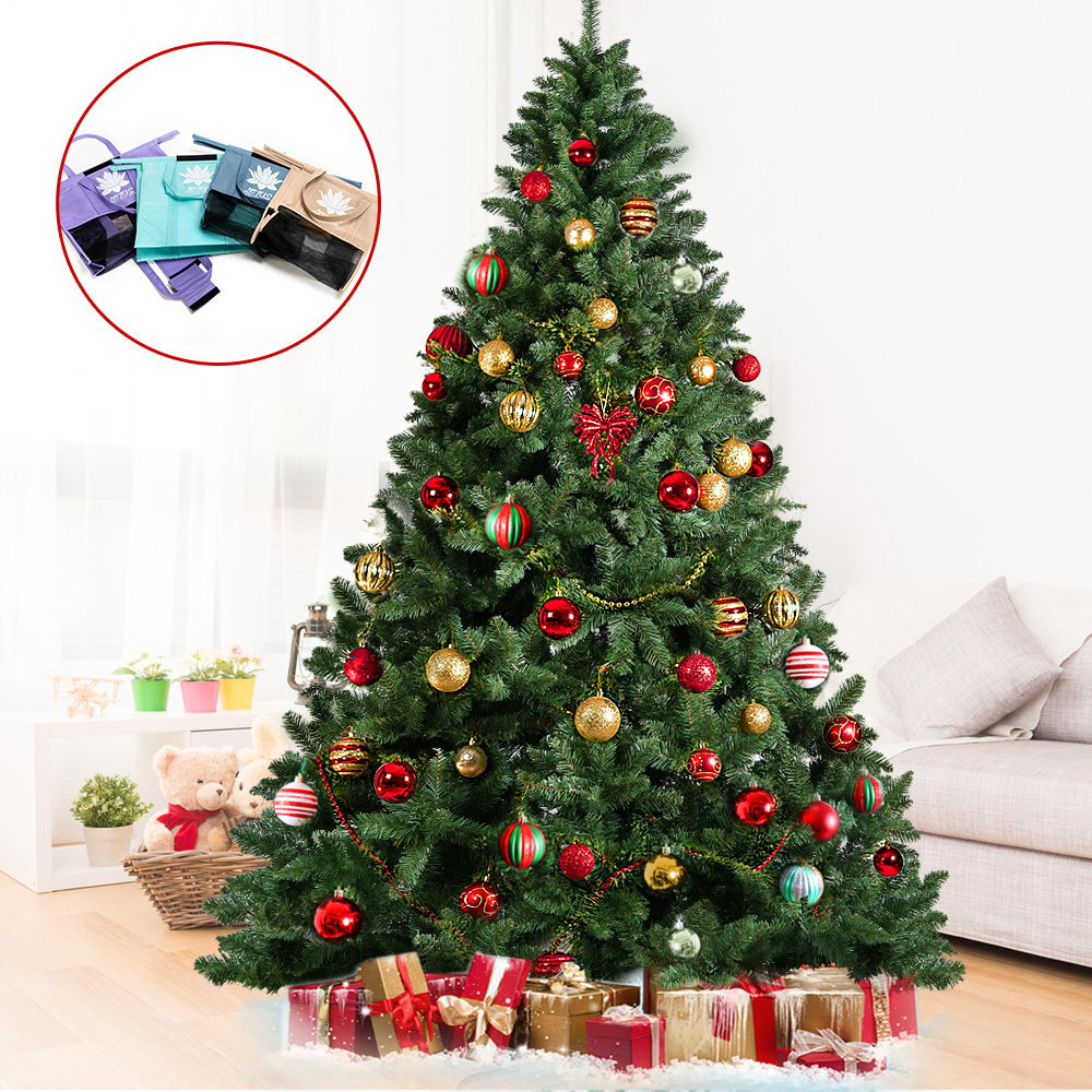 Jingle Jollys 2.4M 8FT Christmas Tree Xmas Decoration Green Home Decor Bonus Bags