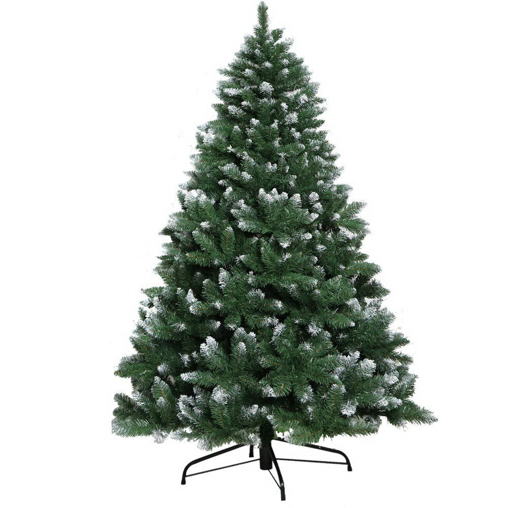 Jingle Jollys 2.4M 8FT Christmas Tree Xmas Decorations Snow Home Decor 1400 Tips Bonus Bag