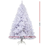 Jingle Jollys 8FT Christmas Tree - White