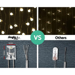 Jingle Jollys 600 LED Curtain Lights - Warm White