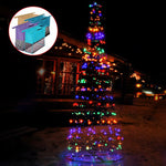 Jingle Jollys 3M LED Christmas Tree Lights Xmas Fibre Optic Multi Colour Pre Lit Bonus Bag