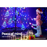 Jingle Jollys 3.6M LED Christmas Tree Inflatable Set Lights Xmas Fibre Optic Decor