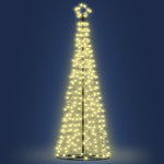 Jingle Jollys 3.6M LED Christmas Tree Lights Xmas Fibre Optic Decor Warm White Bonus Bag