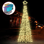 Jingle Jollys 3.6M LED Christmas Tree Lights Xmas Fibre Optic Decor Warm White Bonus Bag