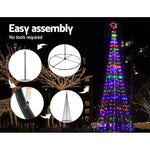 Jingle Jollys 5M LED Christmas Tree Lights 750pc LED Xmas Fibre Optic Inflatable Set