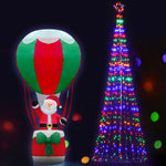 Jingle Jollys 5M LED Christmas Tree Lights 750pc LED Xmas Fibre Optic Inflatable Set