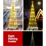 Jingle Jollys 5M LED Christmas Tree Optic Fiber Lights 750pc LED Warm White