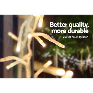 Jingle Jollys 500 LED Christmas String Lights Fairy Party Wedding Outdoor Warm