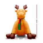 Jingle Jollys 3.6m Christmas Inflatable Reindeer Lights Xmas Decoration