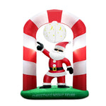 Jingle Jollys 2.4m Christmas Inflatable Disco Santa Lights Xmas Decoratopm